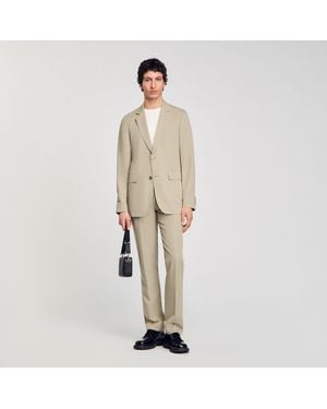 Sandro Suit Jacket - Natural