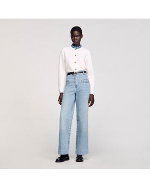 Sandro Wide-Leg Jeans - Blue