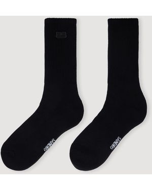 Sandro Embroidered Socks - Black