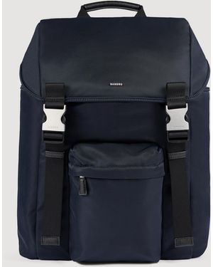 Sandro Nylon Backpack - Blue