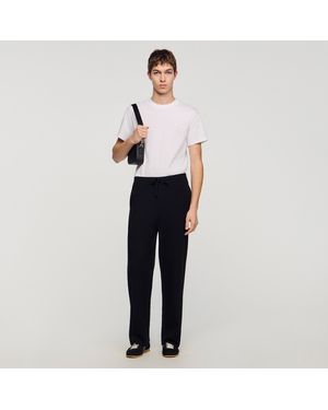 Sandro Knit Jogging Bottoms - Black