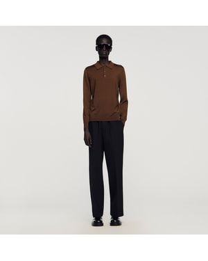 Sandro Knit Polo Shirt - Multicolour