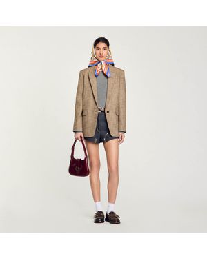Sandro Suit Jacket - Brown