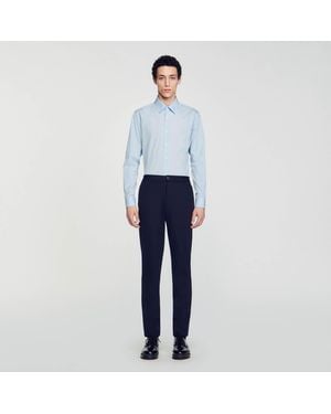 Sandro Long-Sleeved Shirt - Blue