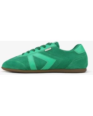 Sans Matin Iris Low Top Trainers, Suede Leather, For Water-Resistant - Green