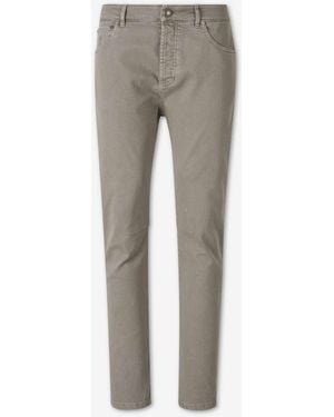Brunello Cucinelli Jeans Rectos Algodón - Gris