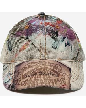Acne Studios Printed Cap - Grey