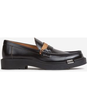 Maison Margiela Leather Contrast Loafers - White