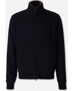 Herno Wollstrickjacke - Schwarz