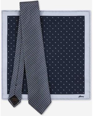 Brioni Krawattentasche - Blau