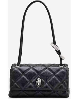 Marc Jacobs Sac Épaule The Quilted Mini Dual - Blanc