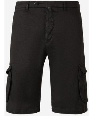 Kiton Bermudas Cargo - Nero