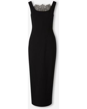 Roland Mouret Lace Midi Dress - Black
