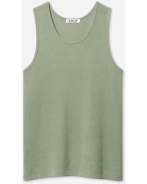 CDLP Ribbed Tank Top - Green