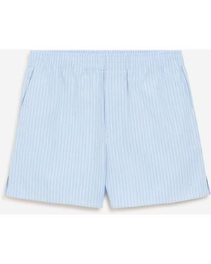 Ami Paris Cotton Shorts - Blue