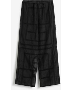 TOTEME Wide-Leg Trousers - Black