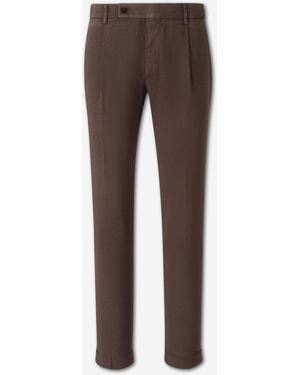 Santa Eulalia Straight Leg Trousers - Brown