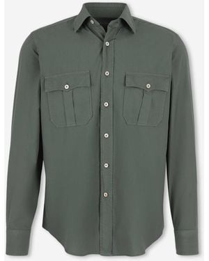 Santa Eulalia Plain Shirt - Green