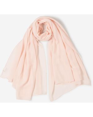 Santa Eulalia Plain Silk Scarf - Pink