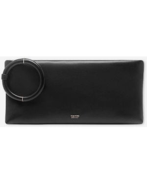 Tom Ford Leather Clutch Bag - White