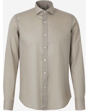 Santa Eulalia Plain Cotton Shirt - Grey