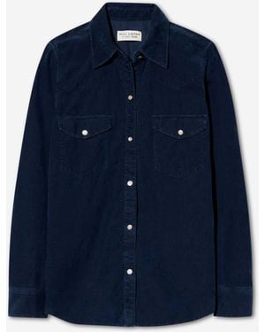 Nili Lotan Travis Corduroy Shirt - Blue