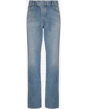 Balmain Straight Denim Jeans - Blue