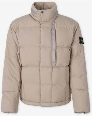 Stone Island Plumífero Corto Logo - Neutro