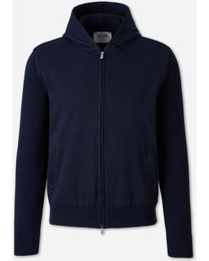 Gran Sasso Zip-Up Hoodie - Blue