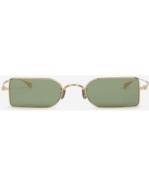 Eyevan 7285 Rectangular Sunglasses - Green