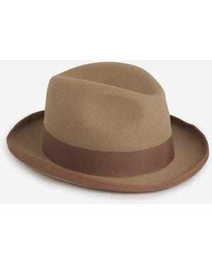 Lock & Hatters The Godfather Homburg Hat - Brown