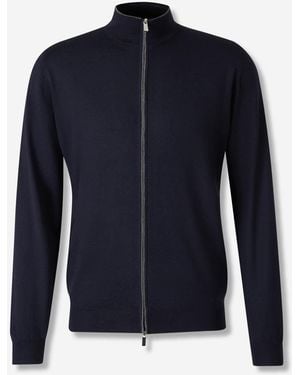 Santa Eulalia Merino Wool Cardigan - Blue