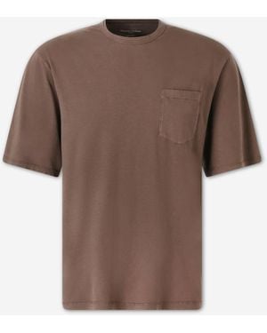 Officine Generale Pocket T-Shirt - Brown