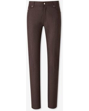 Marco Pescarolo Cashmere Straight Leg Trousers - Grey