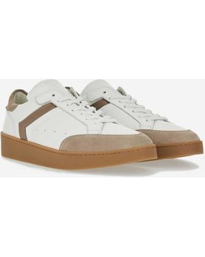 Canali Sneakers Piel Derby - Blanco