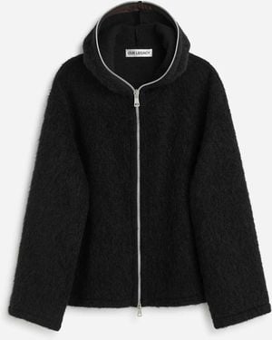 Our Legacy Zip-Up Fleece Sweatshirt - Black