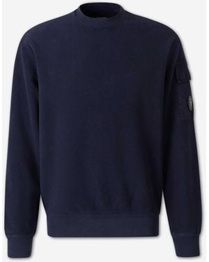 C.P. Company Crew Neck Sweatshirt - Blue