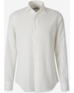Santa Eulalia Plain Cotton Shirt - White