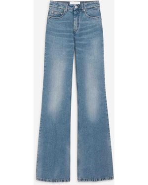 Ami Paris Jeans Acampanados Algodón - Azul