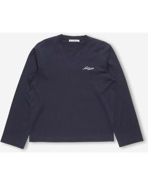 Acne Studios Long Sleeve T-Shirt - Blue