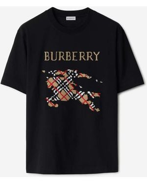 Burberry Knight Motif T-Shirt - Black