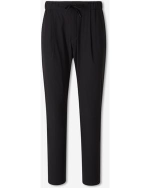 Herno Technical Straight Leg Pants - Black