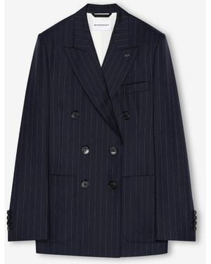 Givenchy Nadelstreifenblazer - Blau
