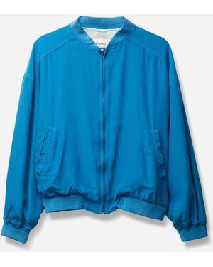 Versace Poplin Bomber Jacket - Blue