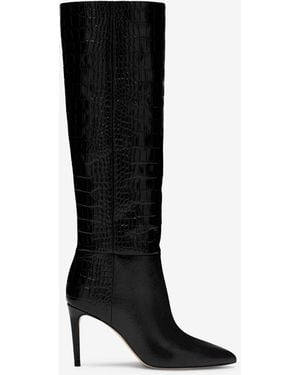 Paris Texas Stiletto Boots 85 - Black