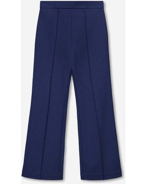 STAUD Wide Leg Knit Pants - Blue