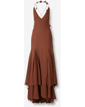 retroféte Maxi Dress Deena - Brown