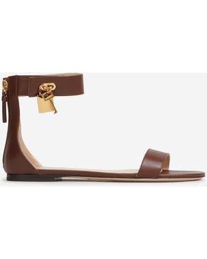 Tom Ford Sandalias Planas Candado - Blanco