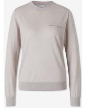 Peserico Fine Cashmere Silk Sweater - White