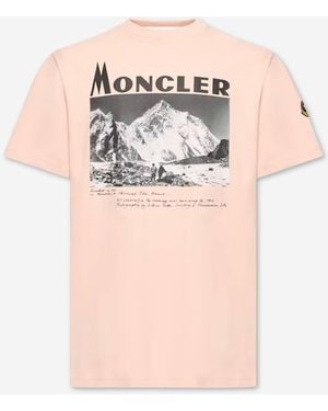 Moncler RE-ICONS T-Shirt A Maniche Corte - Rosa